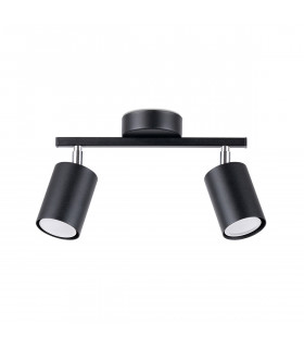 Lemmi Twin Ceiling Spotlight Black-1