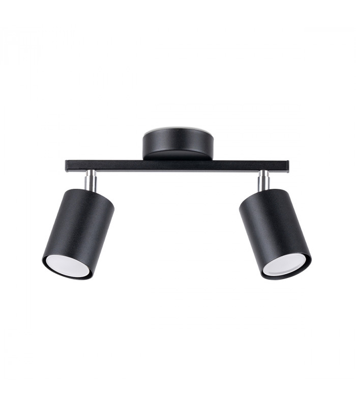 Lemmi Twin Ceiling Spotlight Black-1