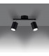 Lemmi Twin Ceiling Spotlight Black-3