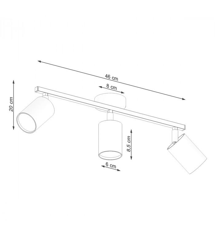 Lemmi Ceiling Spotlight Bar Black-5