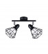Artemis Twin Ceiling Spotlight Black-1
