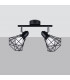 Artemis Twin Ceiling Spotlight Black-2