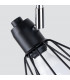 Artemis Twin Ceiling Spotlight Black-4