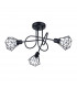 Artemis Multi Arm Semi Flush Ceiling Lamp Black-1