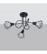Artemis Multi Arm Semi Flush Ceiling Lamp Black-2