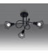 Artemis Multi Arm Semi Flush Ceiling Lamp Black-3