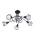Artemis Multi Arm Semi Flush Ceiling Lamp Black-1