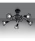 Artemis Multi Arm Semi Flush Ceiling Lamp Black-3