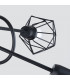 Artemis Multi Arm Semi Flush Ceiling Lamp Black-4