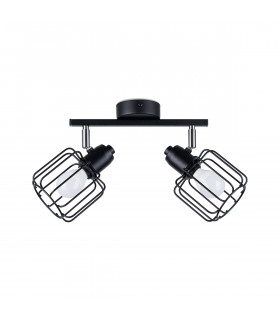 Beluci Twin Ceiling Spotlight Black-1
