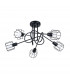 Beluci Multi Arm Semi Flush Ceiling Lamp Black-1