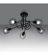 Beluci Multi Arm Semi Flush Ceiling Lamp Black-3