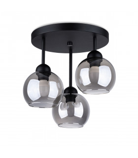 Alino Multi Arm Semi Flush Ceiling Lamp Black-1