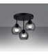 Alino Multi Arm Semi Flush Ceiling Lamp Black-3