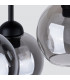 Alino Multi Arm Semi Flush Ceiling Lamp Black-4