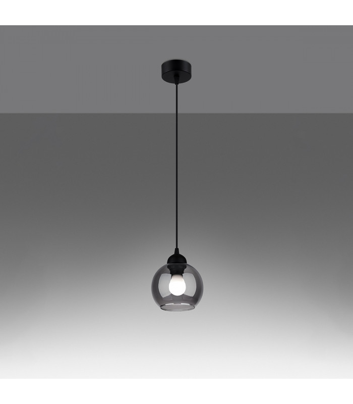 Alino Dome Pendant Ceiling Light Black-3