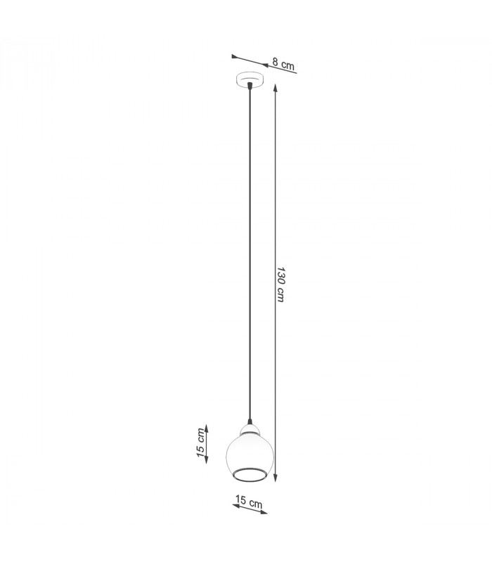 Alino Dome Pendant Ceiling Light Black-4