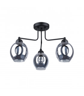 Fillan Multi Arm Semi Flush Ceiling Lamp Black-1