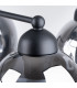 Fillan Multi Arm Semi Flush Ceiling Lamp Black-4