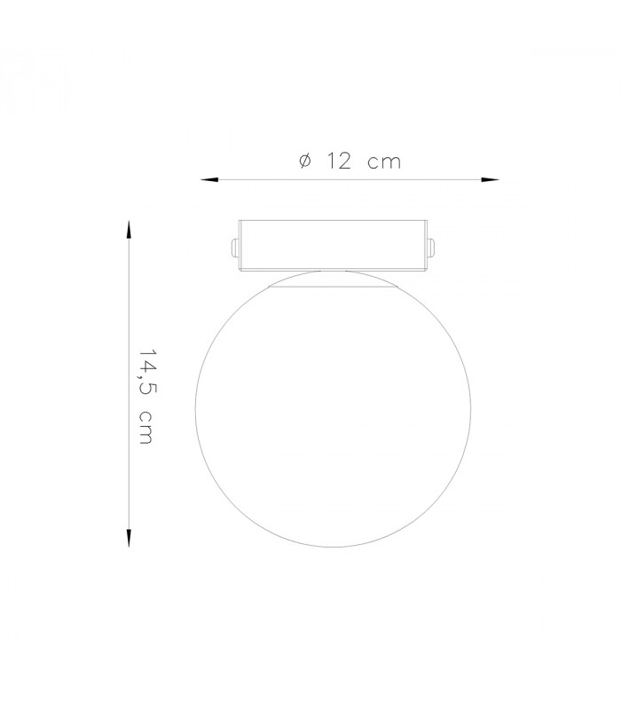 Yoli Globe Ceiling Light White-4