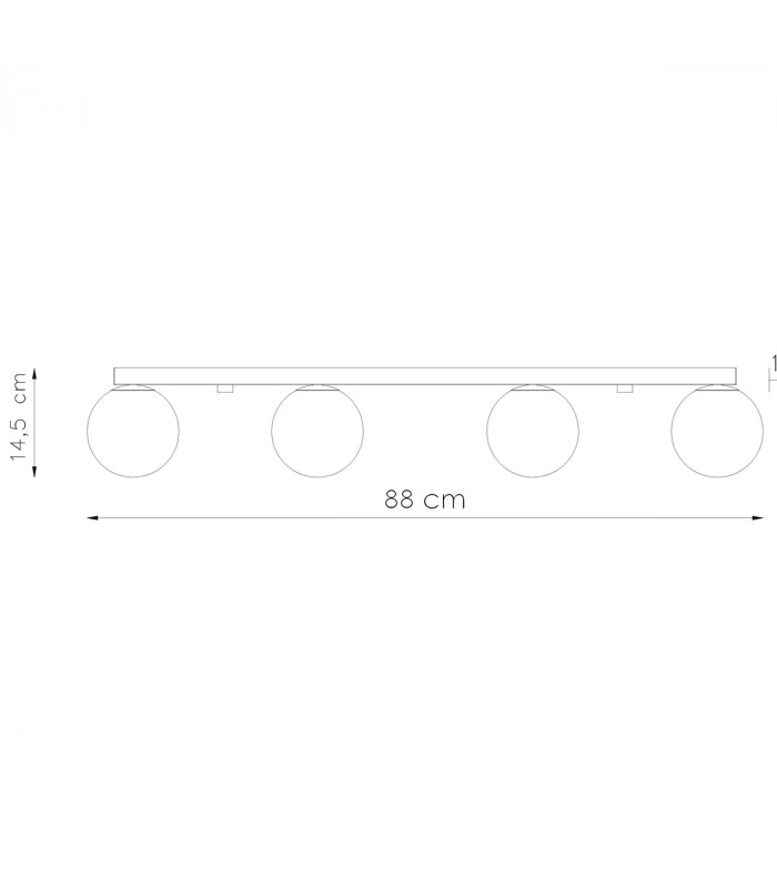 Yoli Globe Ceiling Light White-4