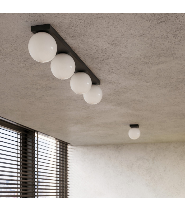 Yoli Globe Ceiling Light Black-8