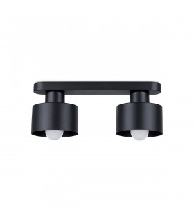 Savar Twin Ceiling Spotlight Black-1