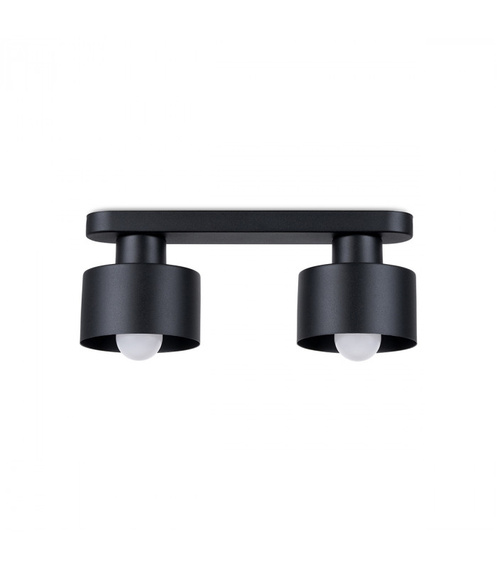 Savar Twin Ceiling Spotlight Black-1