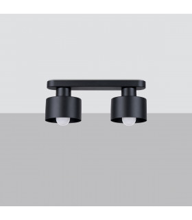 Savar Twin Ceiling Spotlight Black-2