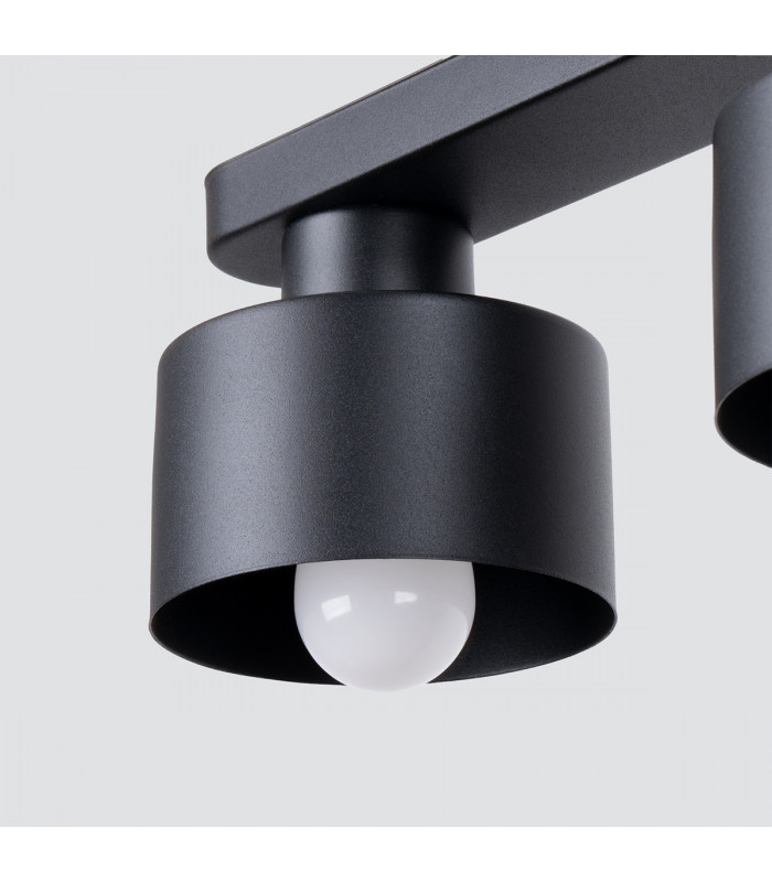 Savar Twin Ceiling Spotlight Black-4