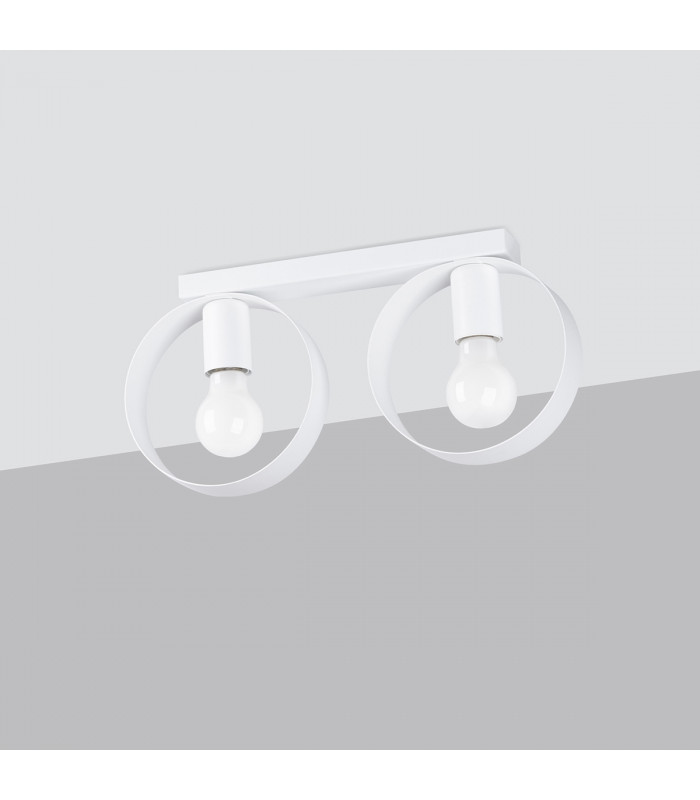 Titran Semi Flush Ceiling Light White-2