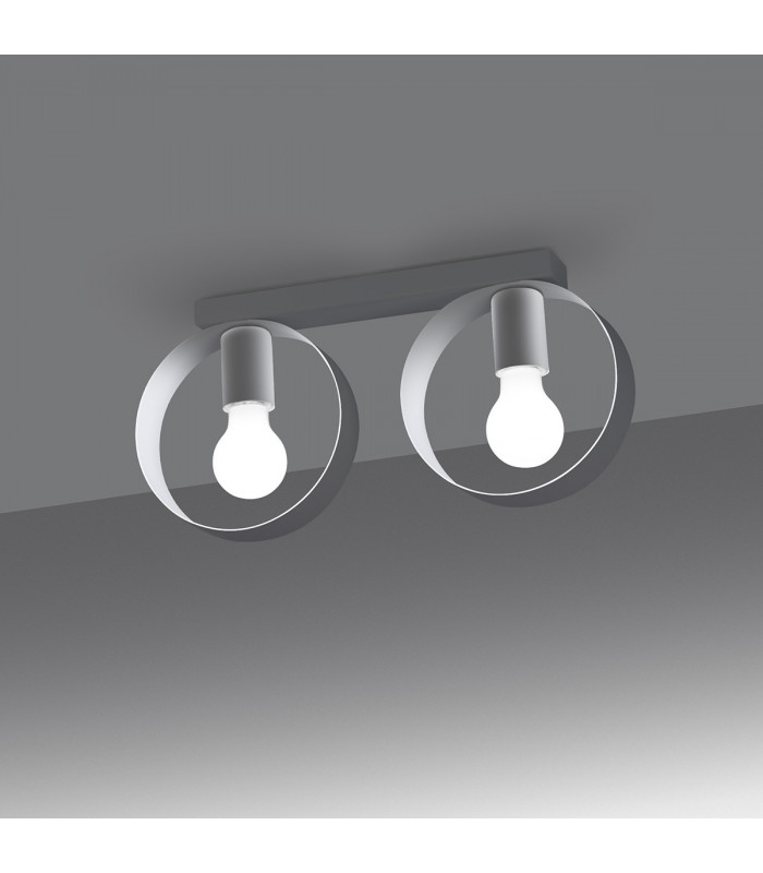 Titran Semi Flush Ceiling Light White-3
