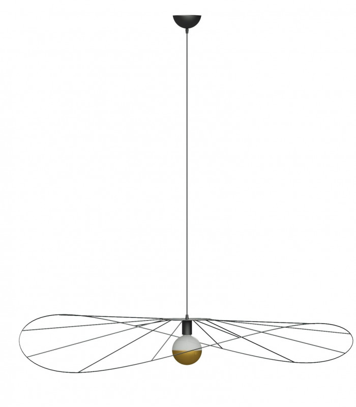 Eskola Wire Frame Pendant Ceiling Light Black-1