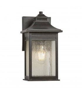 1 Light Small Wall Lantern - Imperial Bronze Finish, E27 - 1