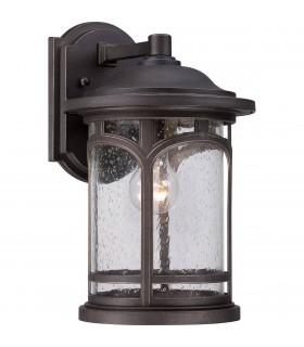 1 Light Medium Wall Lantern - Palladian Bronze Finish, E27 - 1
