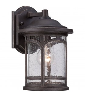 1 Light Small Wall Lantern - Palladian Bronze Finish, E27 - 1