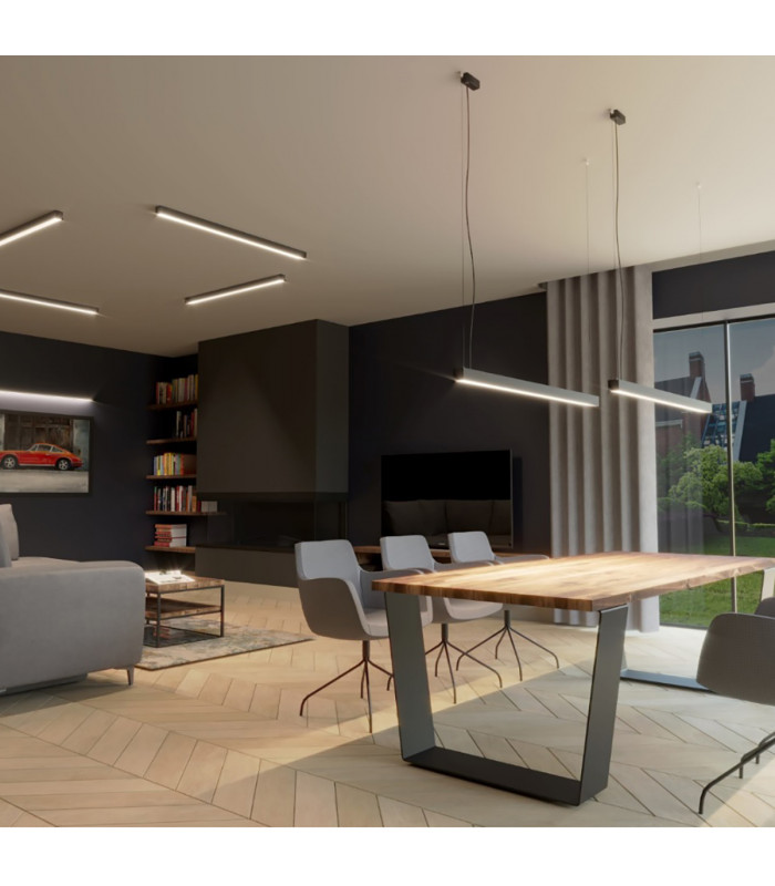 Pinne Integrated Led Pendant Ceiling Light Black-12