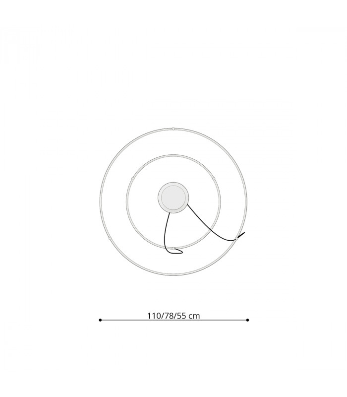 Rio Integrated Led Pendant Ceiling Light White-5