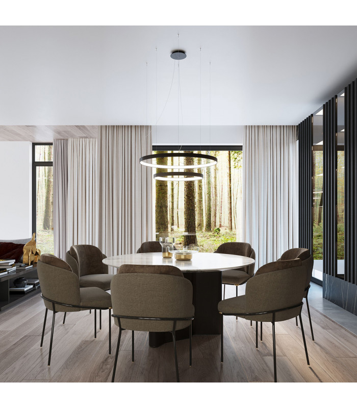 Rio Integrated Led Pendant Ceiling Light Black-10