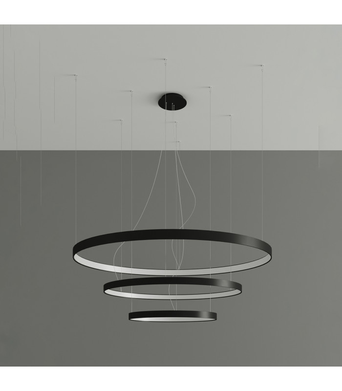 Rio Integrated Led Pendant Ceiling Light Black-2