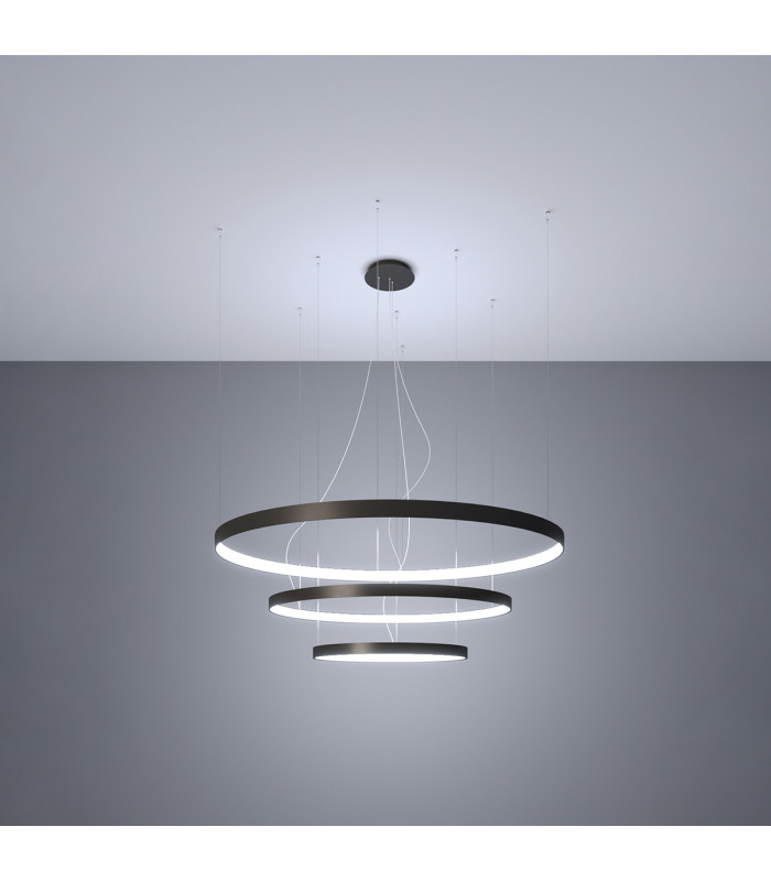 Rio Integrated Led Pendant Ceiling Light Black-3