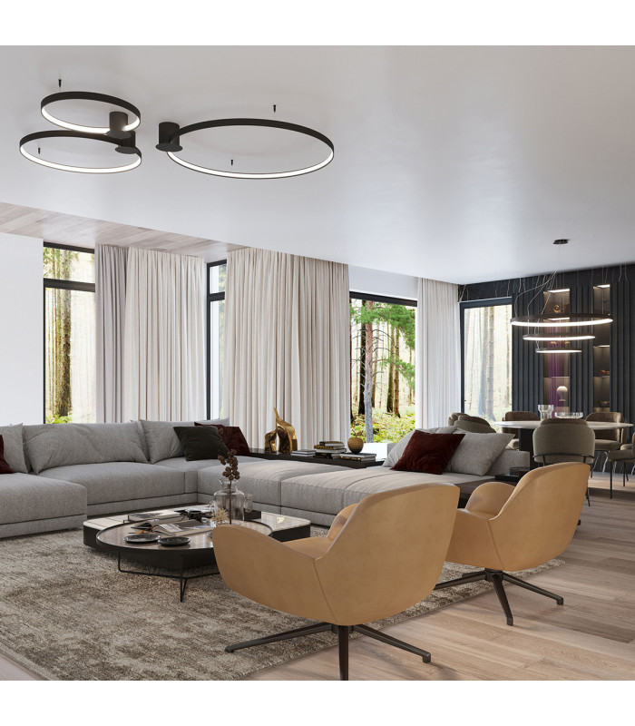 Rio Integrated Led Pendant Ceiling Light Black-8
