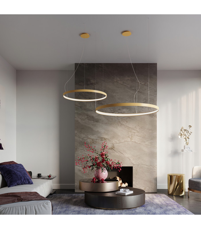 Rio Integrated Led Pendant Ceiling Light Golden-13