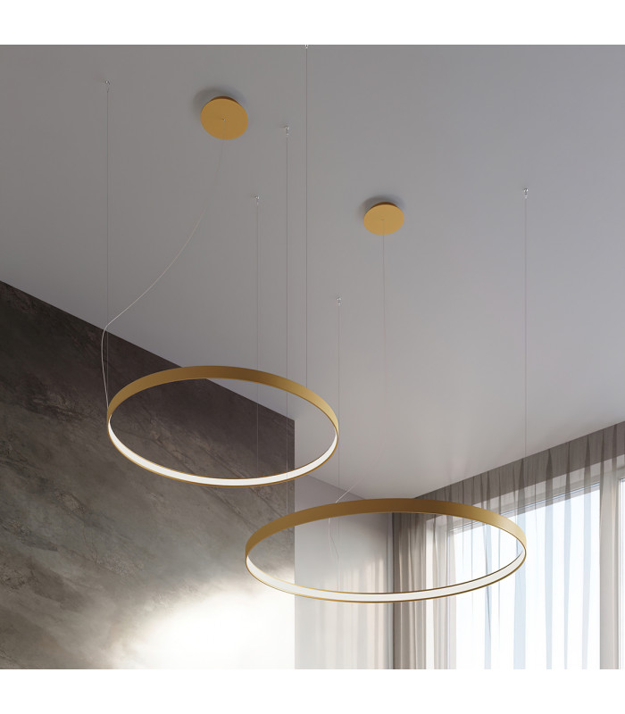 Rio Integrated Led Pendant Ceiling Light Golden-14