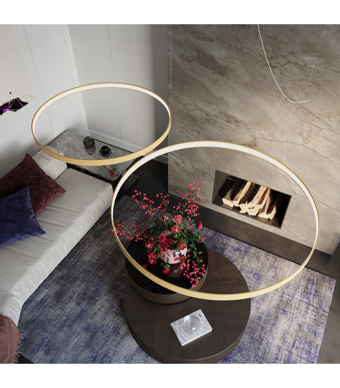 Rio Integrated Led Pendant Ceiling Light Golden-15