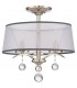 3 Light Semi Flush/Pendant  - Imperial Silver Finish, E14 - 1