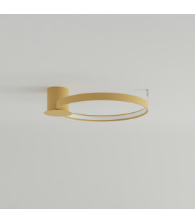 Rio Integrated Led Semi Flush Light Golden-2