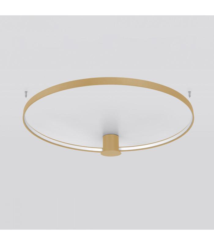 Rio Integrated Led Semi Flush Light Golden-4