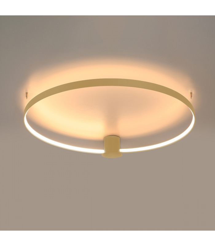 Rio Integrated Led Semi Flush Light Golden-5