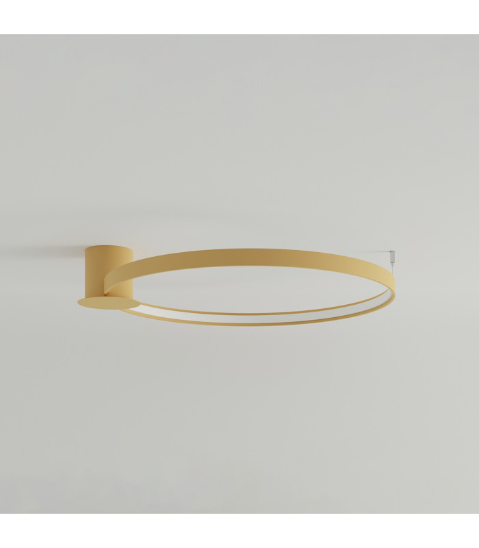 Rio Integrated Led Semi Flush Light Golden-2